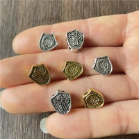 junkang 20pcs turkish national emblem crescent shield amulet spacer beads jewelry accessory connector diy handmade necklace
