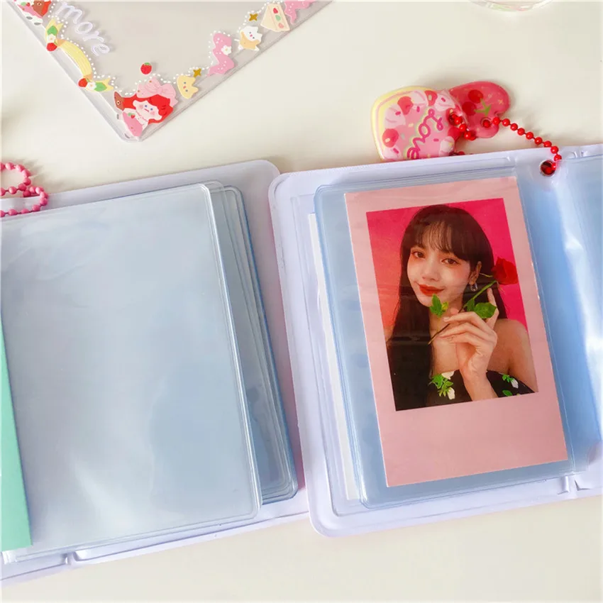 3 Inch Idol Photo Album 40 Pockets Cherry Bear Rabbit Kpop Card Holder Stars Picture Storage Case PVC Photocard Albums | Багаж и сумки