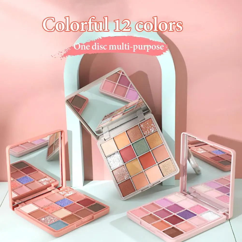 

LAMEILA Makeup Eyeshadow Pallete Makeup Tray Pearlescent Shimmer Matte Pigmented Eye Shadow Palette Eyes Make Up Maquillage