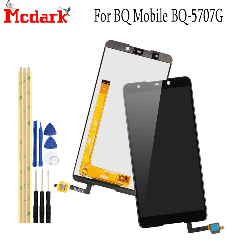 ЖК дисплей Экран для BQ Mobile 5707G 5707 5 7 дюймов Дисплей + кодирующий преобразователь