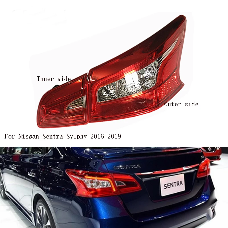 Внутренний внешний задний светильник для Nissan Sentra Sylphy- Автомобильный светодиодный задний противотуманный фонарь задний бампер лампа тормозной светильник