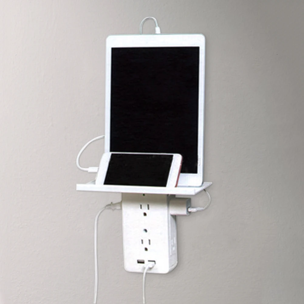 Стойка для розеток с выключателем 6 удлинителей электрических 2 USB портами