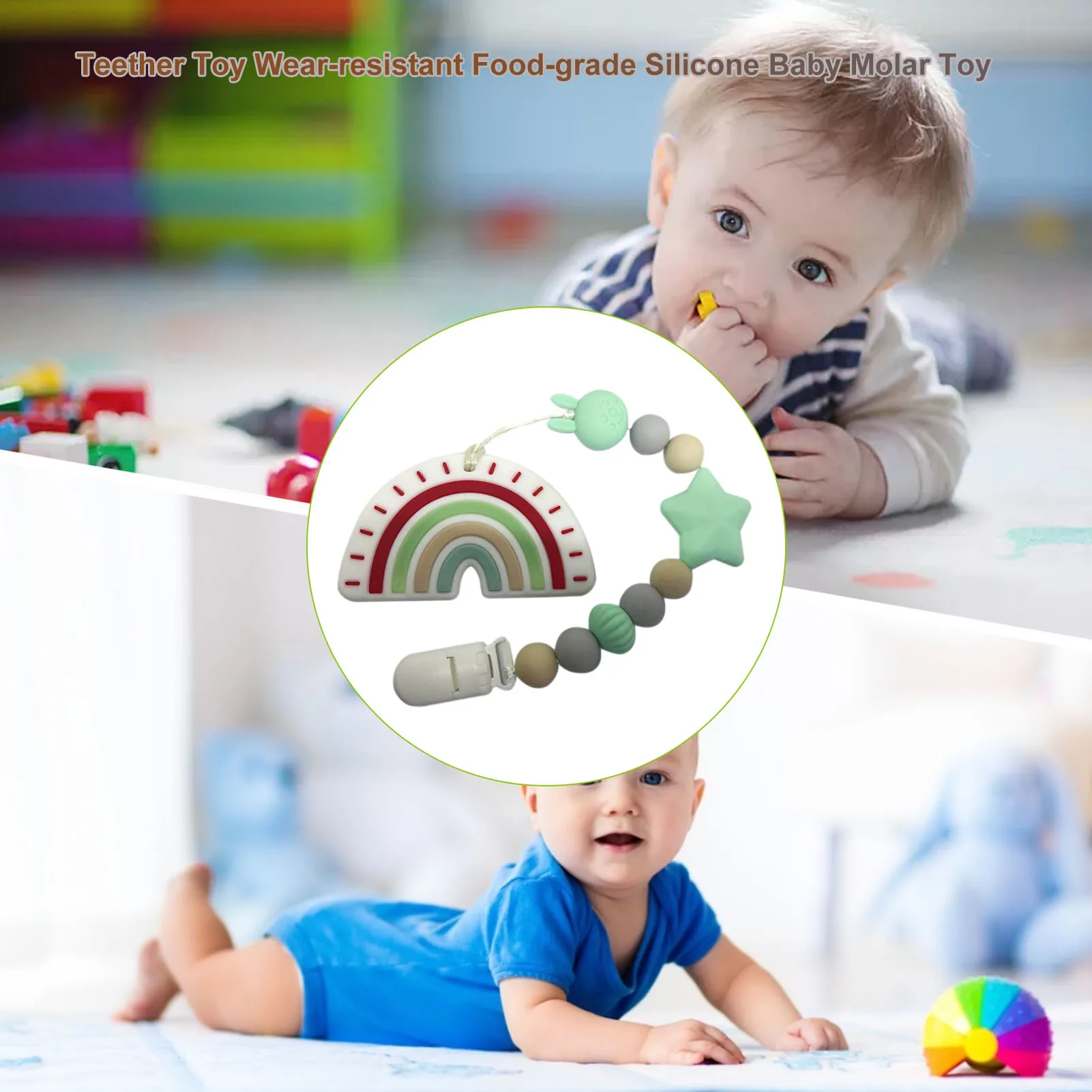 Мультяшный и милый Прорезыватель игрушка безопасный нетоксичный ABS