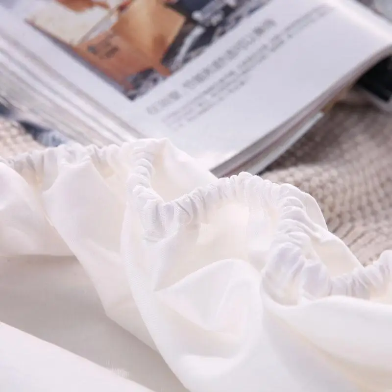 58 простыня на резинке однотонные приятная ощупь хлопок постельное белье Bedspreadcotton