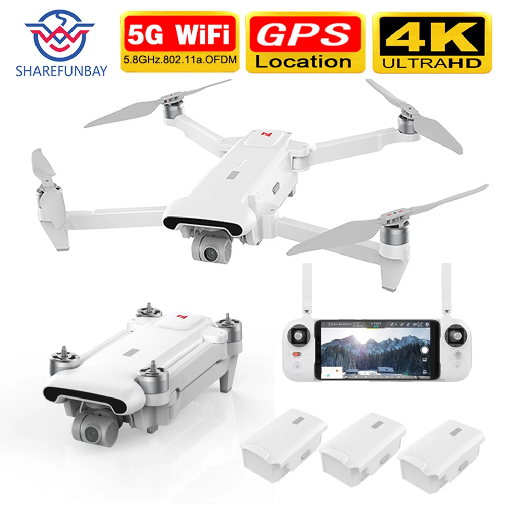 Квадрокоптер X8SE Радиоуправляемый с камерой 8 км FPV 3-осевой 4K HDR видео GPS RTF новая