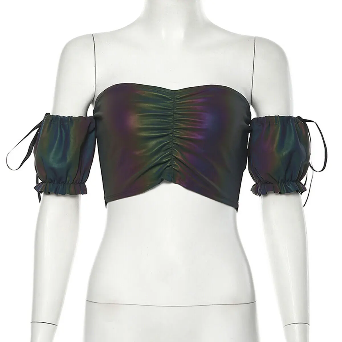 Осенняя новинка Модный женский цветной топ на бретелях для девочек блузка с