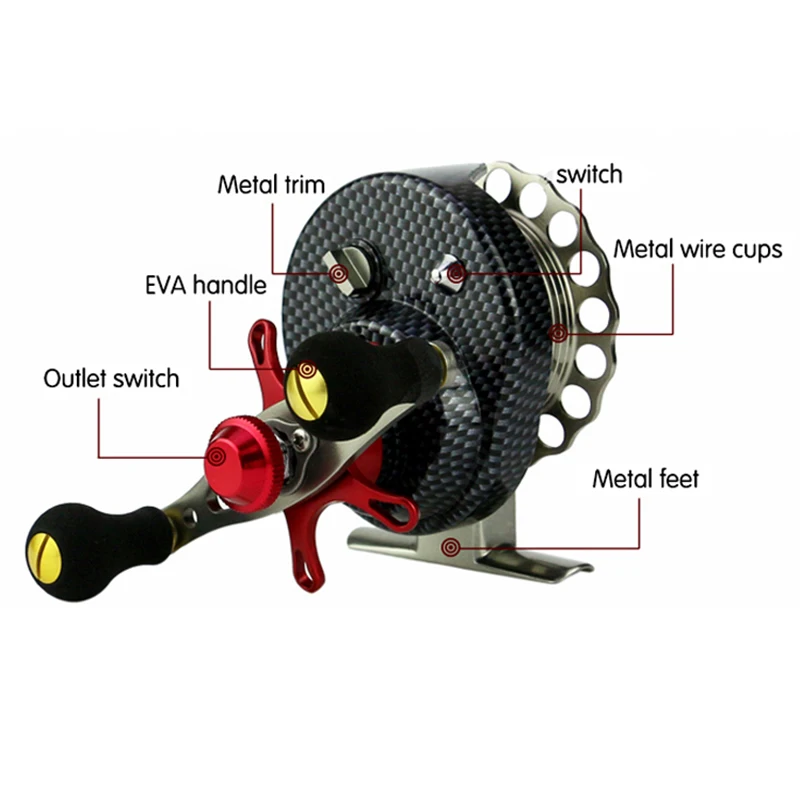 

2018 New YUMOSHI Fly Fishing Reel FAL Left /Right Hand Fishing Reel 7+1BB 3.5:1 Super Light Raft Fly Ice Sea Fish Wheel