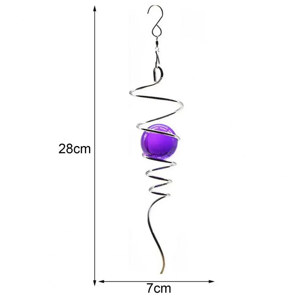 

Spiral Tail Exquisite Attractive Metal Ball Spiral Spinner Stabilizer for Home