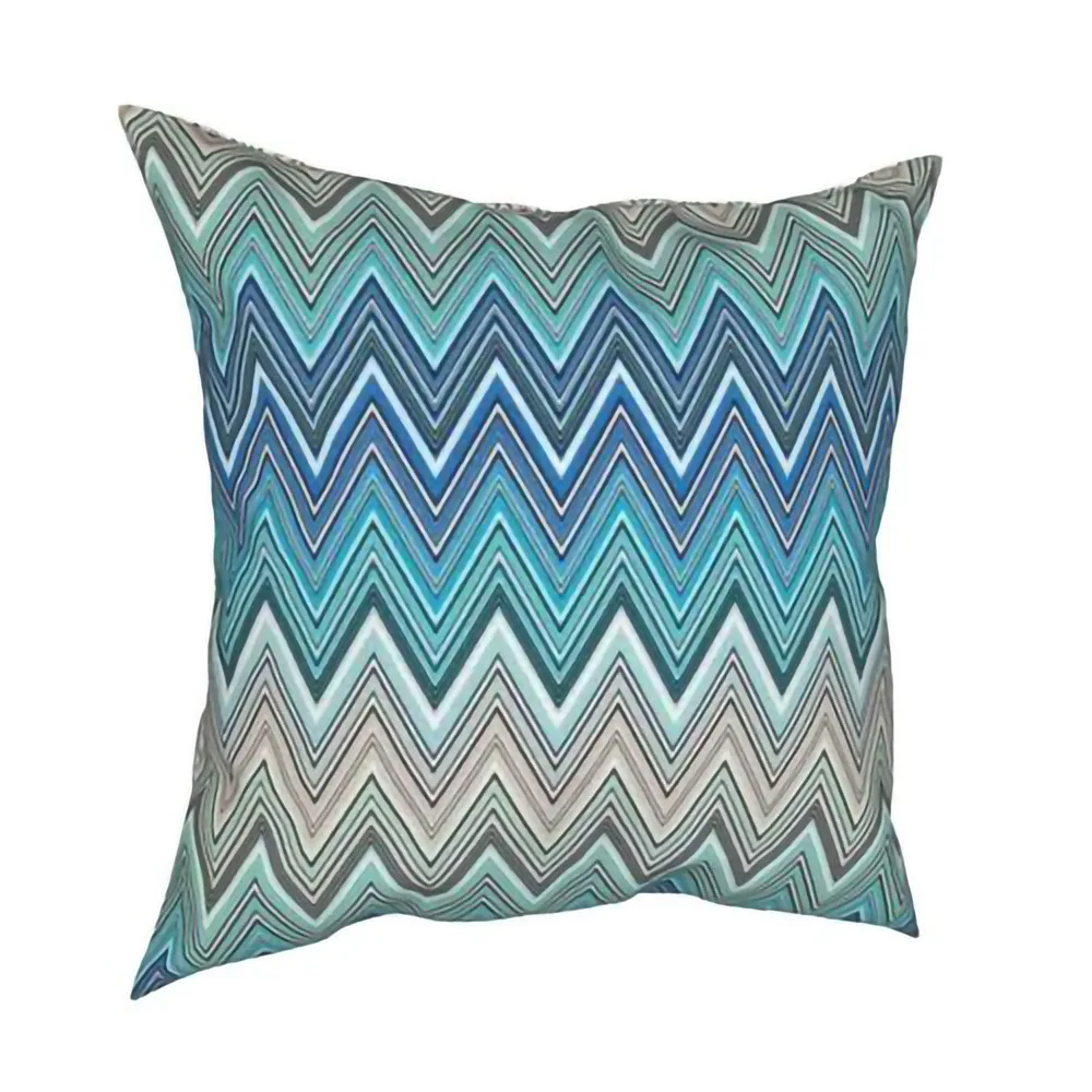Home Decor Zig Zag Zigzag Chevron Pillowcase Pattern Zipper Throw Pillow Case for Car Cushion Cover 45x45 | Дом и сад