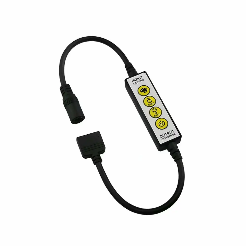 

Мини-регулятор светодисветодиодный Дов, 5-24 В, Одноцветный RGB RGBW мини-регулятор света для светодиодной ленты 5050 / 3528