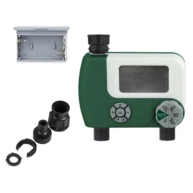 Garden Electronic Watering Timer Irrigation Controller Programmable Automatic Smart System Faucet with 2 Outlet | Дом и сад