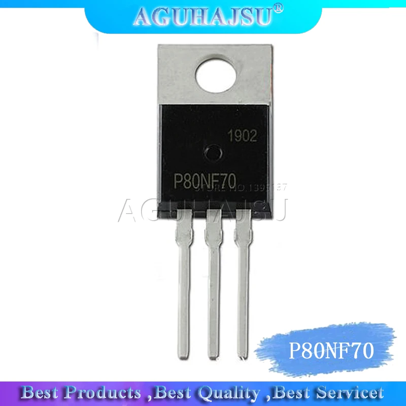 10 шт. STP80NF70 TO220 P80NF70 TO 220 80NF70 Новый и оригинальный IC|controle original|controller controlcontrol free |