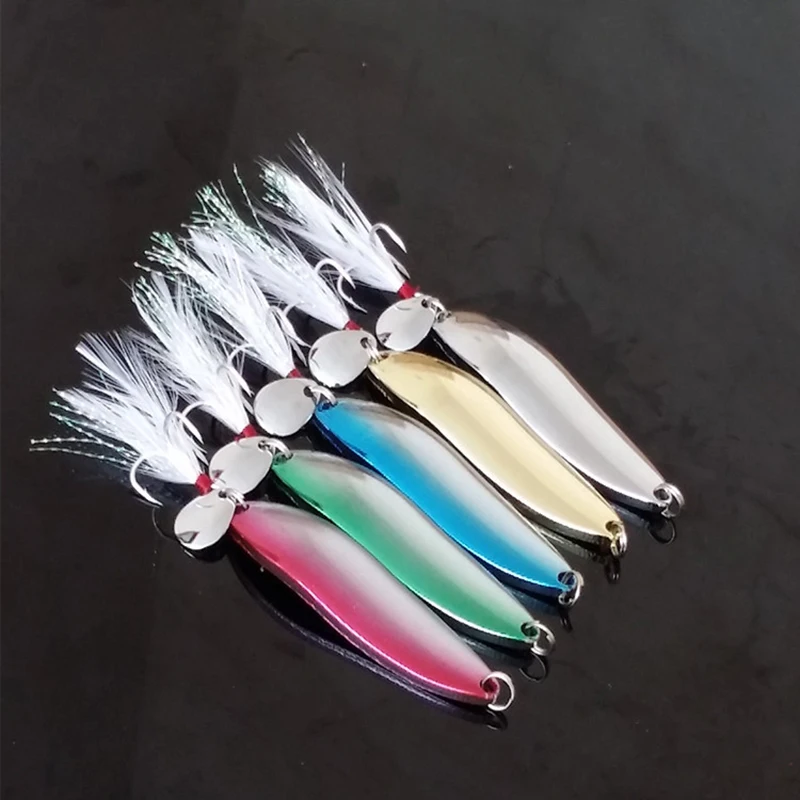 Новинка розово голубая приманка для рыбной ловли металлическая искусственная