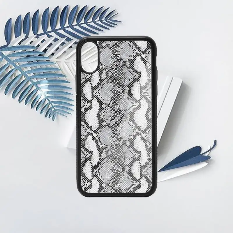 

Leather Snake horror animal pattern Phone Case PC for iPhone 11 12 pro XS MAX 8 7 6 6S Plus X 5S SE 2020 XR
