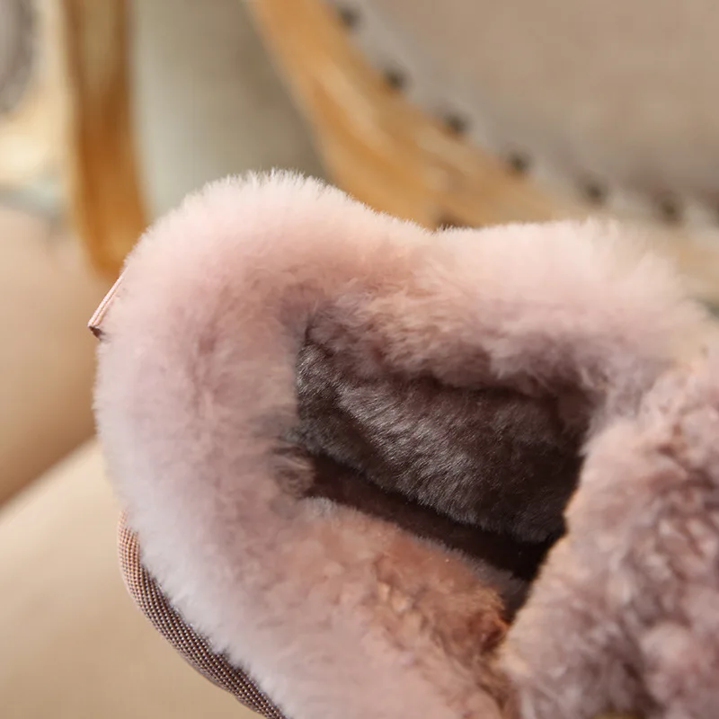 Детские замшевые ботинки розовые ботильоны из натуральной кожи с мехом для