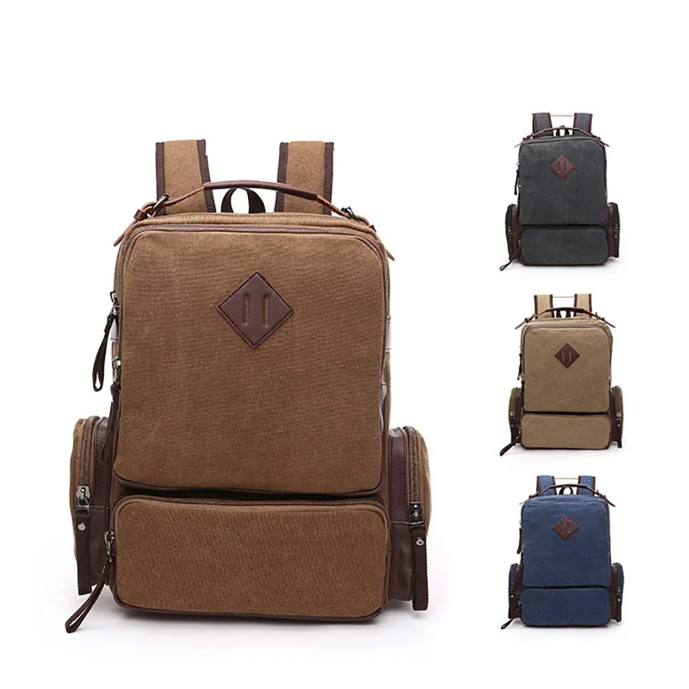 

Fashion Canvas Unisex Luggage Travel Luggage Outdoor Leisure Retro Large-capacity Backpack