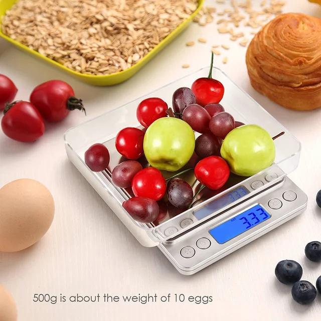 Household Kitchen Scale Electronic Food Scales Measuring Tool Precision LCD Scale Digital Electronic Scales Kitchen Gadgets New 1