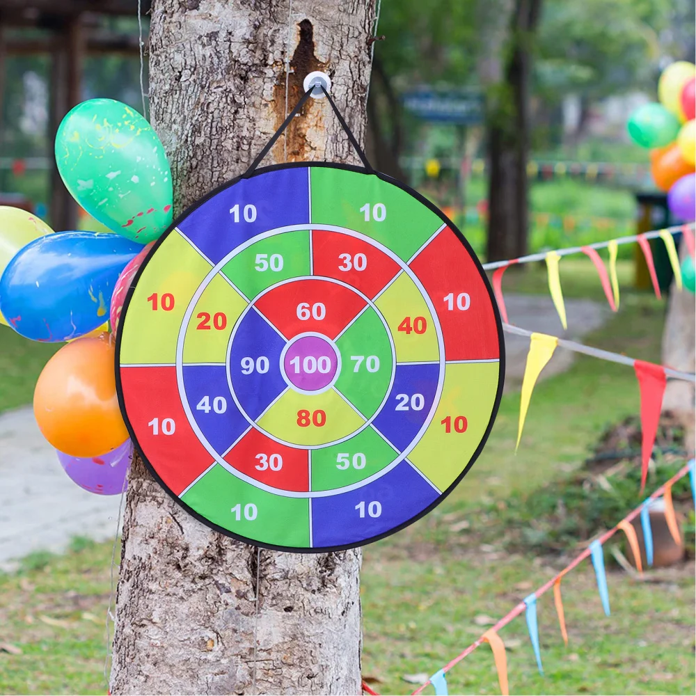 

1 Set of Children Foldable Double-side Target Goo Dart Board for Kids Playing