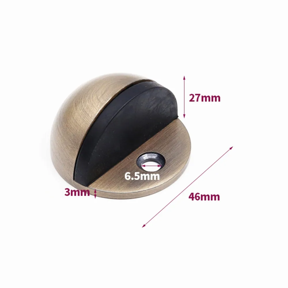 5 шт./упак. цинковый сплав резиновая Скрытая дверная пробка дверные держатели