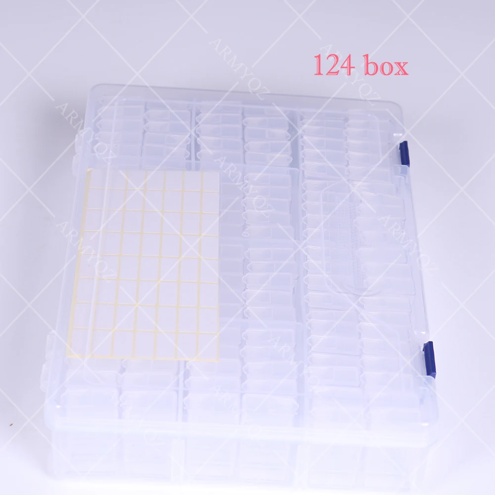 

NEW 124/pcs Diamond Painting Tools Beads Container Rhinestone Diamond Embroidery Stone Storage Accessory Mosaic Convenience Box
