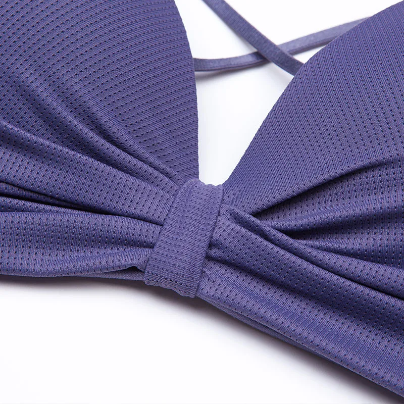 

2020 New Style Cross-Back French-Push Up Underwear Triangle Cup without Steel Ring Summer Thin Section Bra
