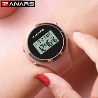 fashion women sports watches digital 5bar waterproof silicone strap luminous alarm clock ladies wristwatch relogio feminino