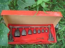 2 шт. китайский медитационный Гонг с 7 богатыми колокольчиками драконом дизайн