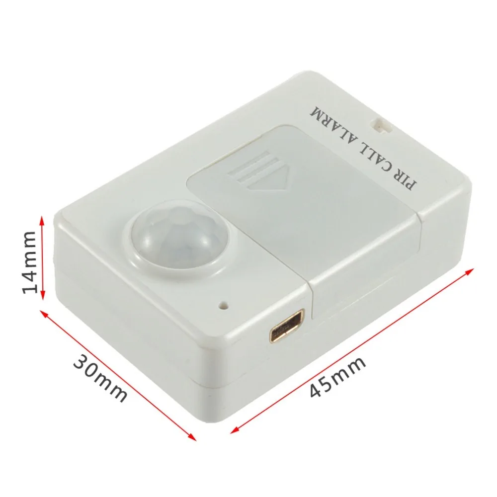 

Mini PIR Alarm Sensor A9 Infrared GSM Wireless Alarm High Sensitivity Monitor Motion Detection Anti-theft EU Plug