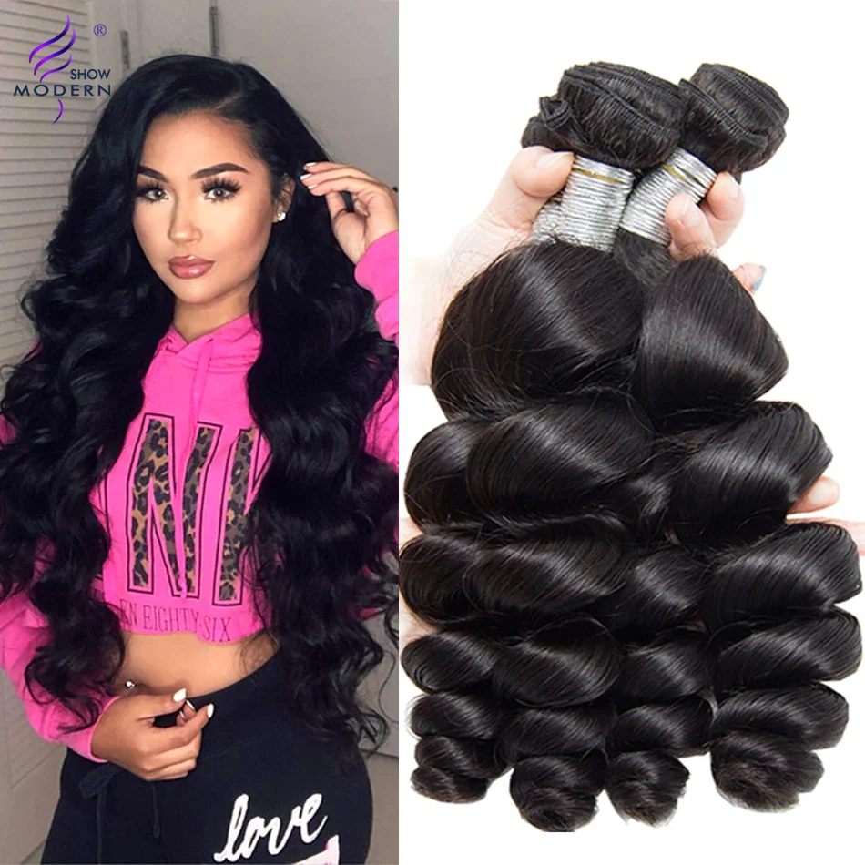 Современные волнистые пряди бразильские волосы плетенные 1/3/4 шт человеческие 28 30