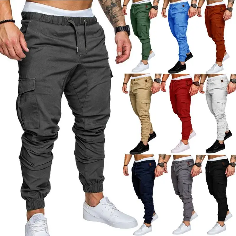 

Men Cargo Pants Joggers Sweatpants Multi-pocket Work Pants Men's Sweatpant Long Pants Cargo Trousers Male Outdoor Activity