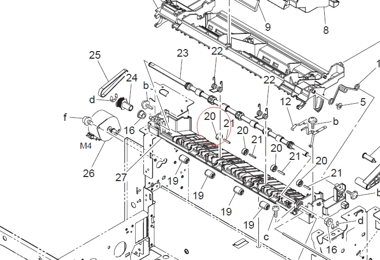 4139557701   Konica Minolta C220 C280 C360 No.20