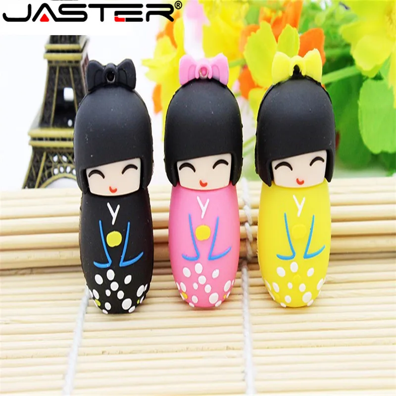 Корабль японские куклы девушки кимоно usb флэш памяти Флеш накопитель 4G 16 Гб оперативной 32 встроенной 64GB u