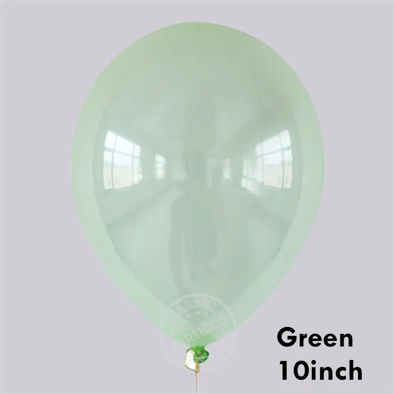 crystal green 10 шт. 10 дюймов прозрачные латексные воздушные шары с кристаллами и пузырьками DIY конфетти воздушные шары вечерние свадебные декоративные цветные конфетти - Color: crystal green