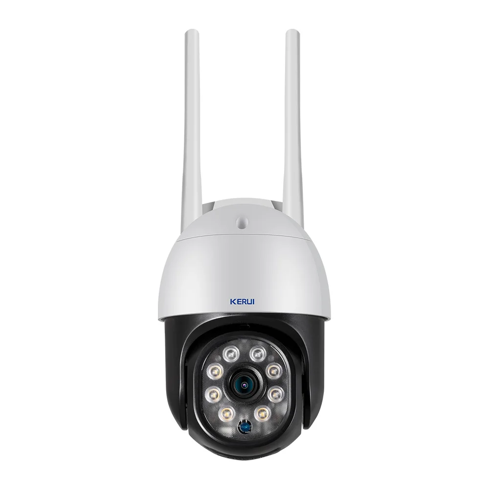 

KERUI 2MP WiFi Smart Camera PTZ AI Human Detection IP65 Waterproof DIY Alarm IR Speed Dome Security Camera for Home ICSEE