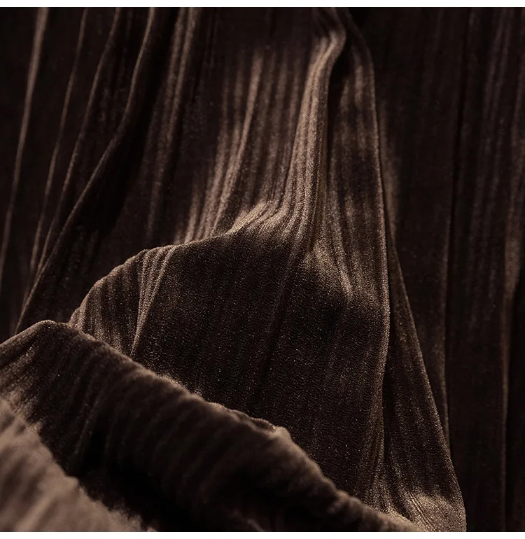 

2021 Vintage Woman Skirts High Waist Corduroy Skirts Women A-Line Pleated Skirts Solid Slim Mujer Faldas Femme Jupes Streetwear