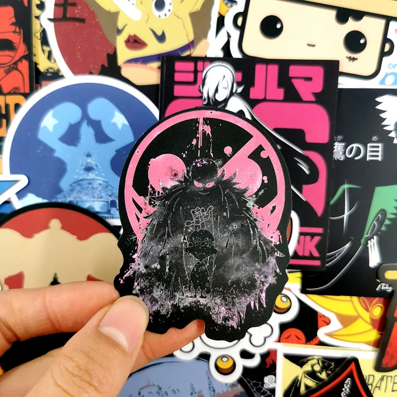 100 шт./компл. аниме один кусок Луффи наклейки для автомобиля ноутбука ПВХ рюкзак