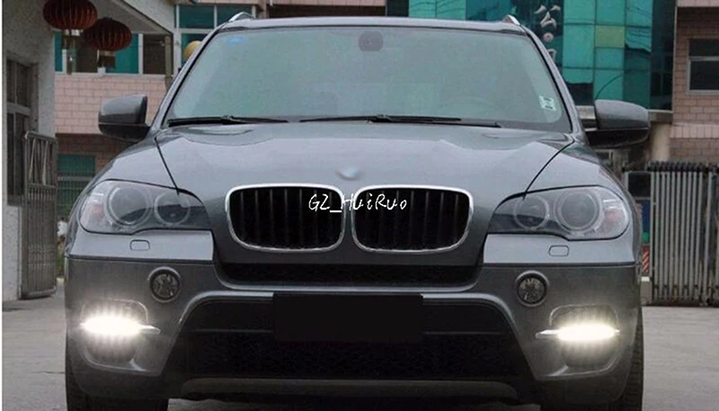 Стайлинга автомобилей 2x Белый светодиодный DRL Дневной светильник тумана Run лампы