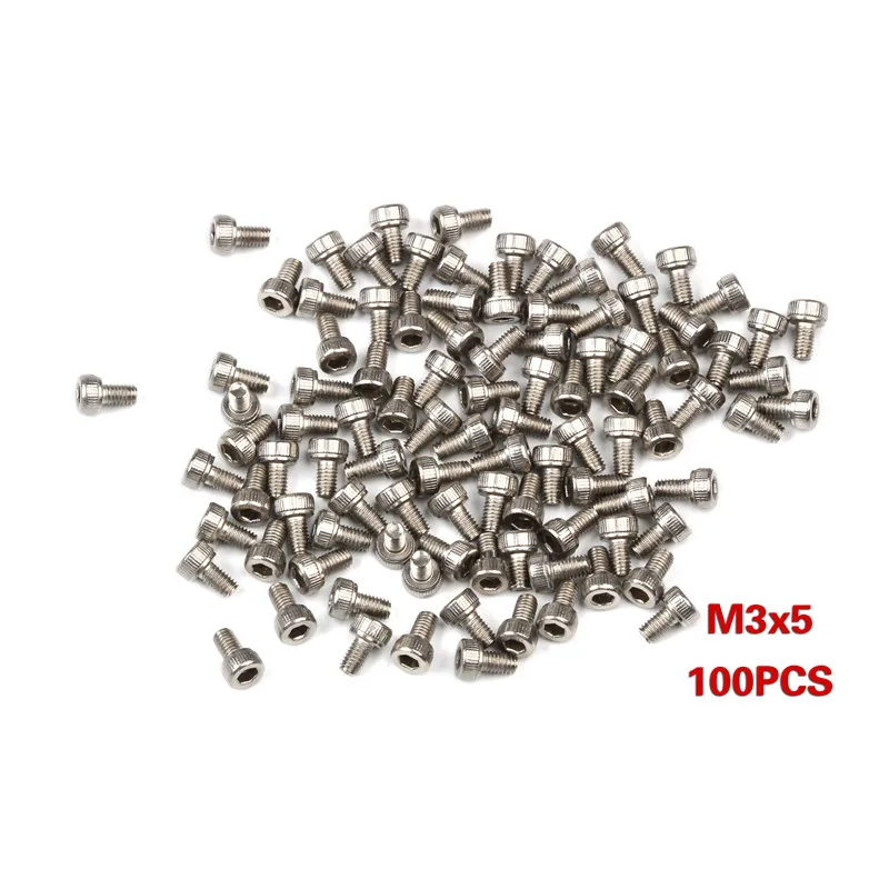 100 шт M3 * 4-30 мм 304 нержавеющая сталь Шестигранная головка с шестигранной головкой