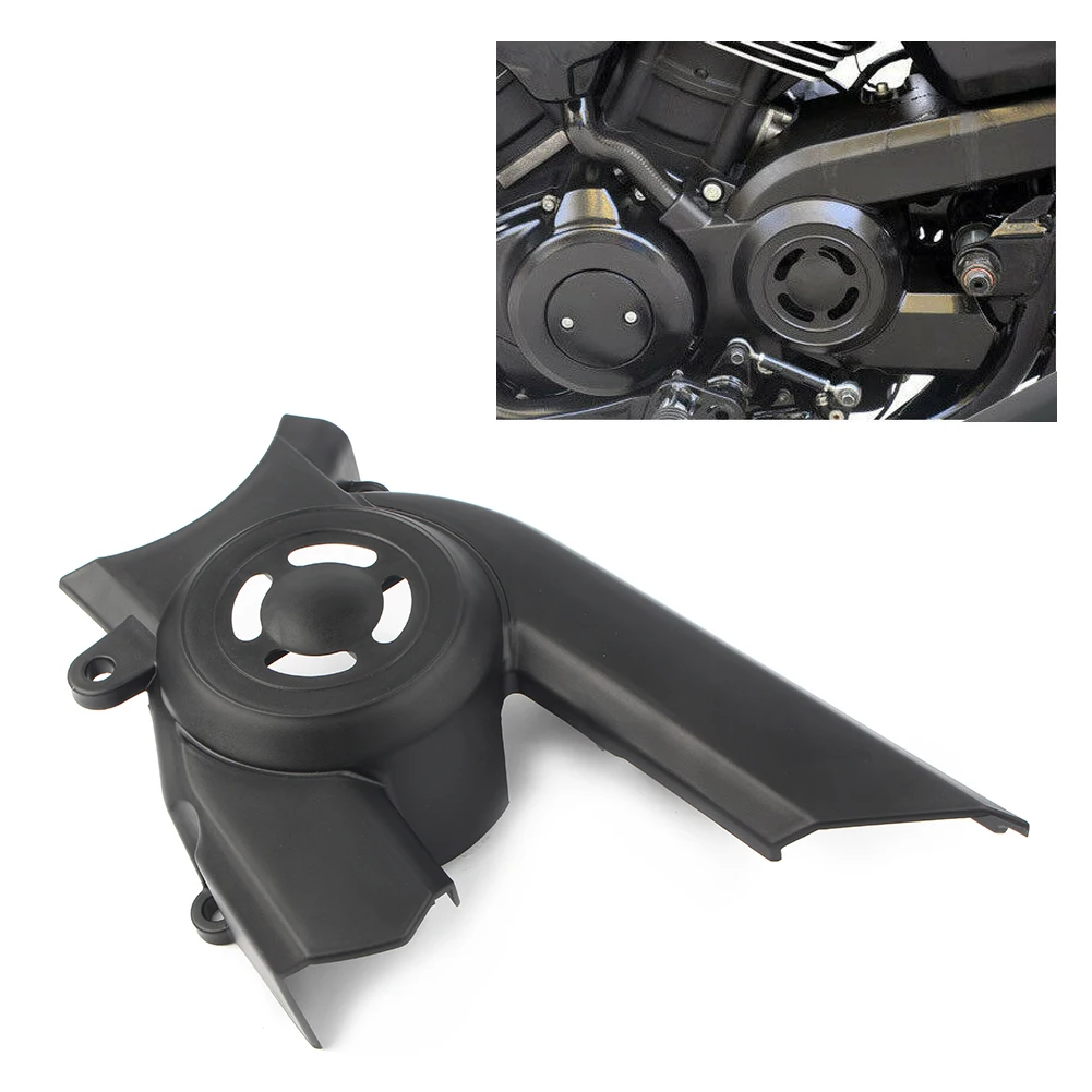 

Universal Motorcycle Front Pulley Sprocket Cover For 2015 Harley Davidson XG 750 XG750 Street Black ABS Plastic