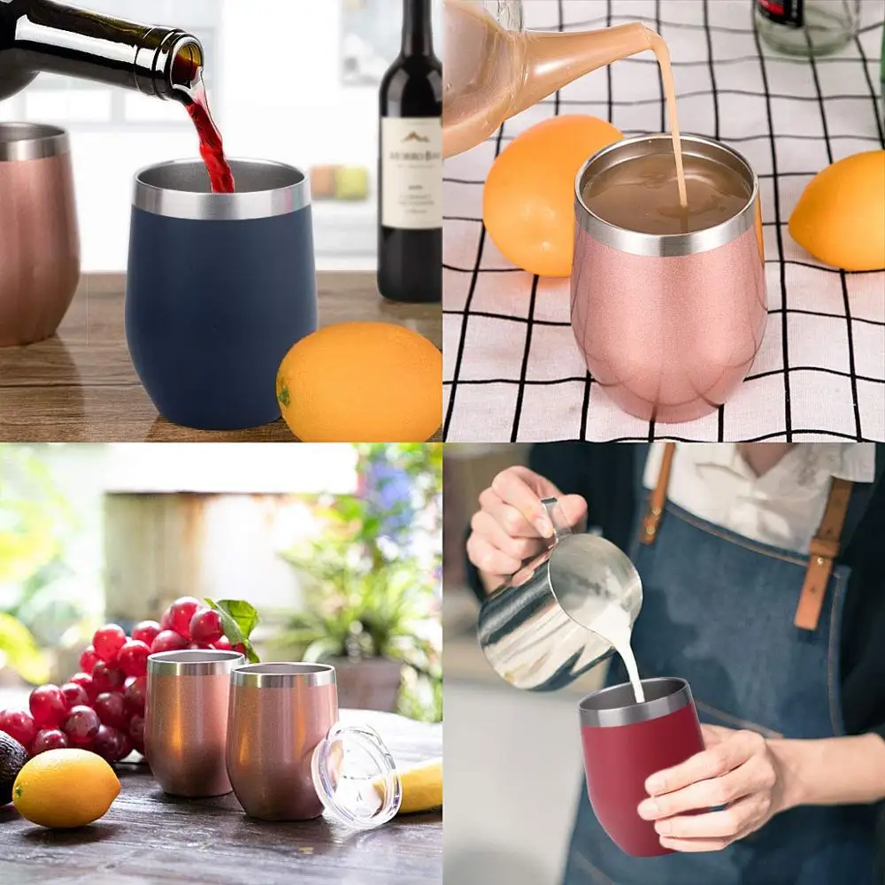 12Oz 4Colors Thermos Mug Coffee Tumber FDA Stainless Steel Tumbler Vaccum Thermo Insulated Cup With Lid For Home Office Party | Дом и сад