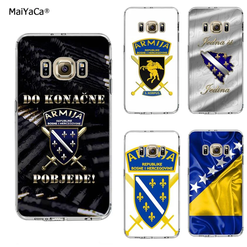 flag of bosnia and herzegovina soft clear transparent phone case for samsung s6 edge plus s7 s8 s9 s10 lite e note8 | Мобильные