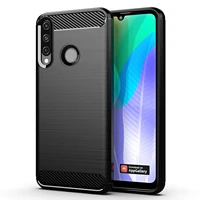 for huawei y 9 8 7 6 5 s p a pro prime brushed texture phone case shockproof cover carbon fiber luxury case