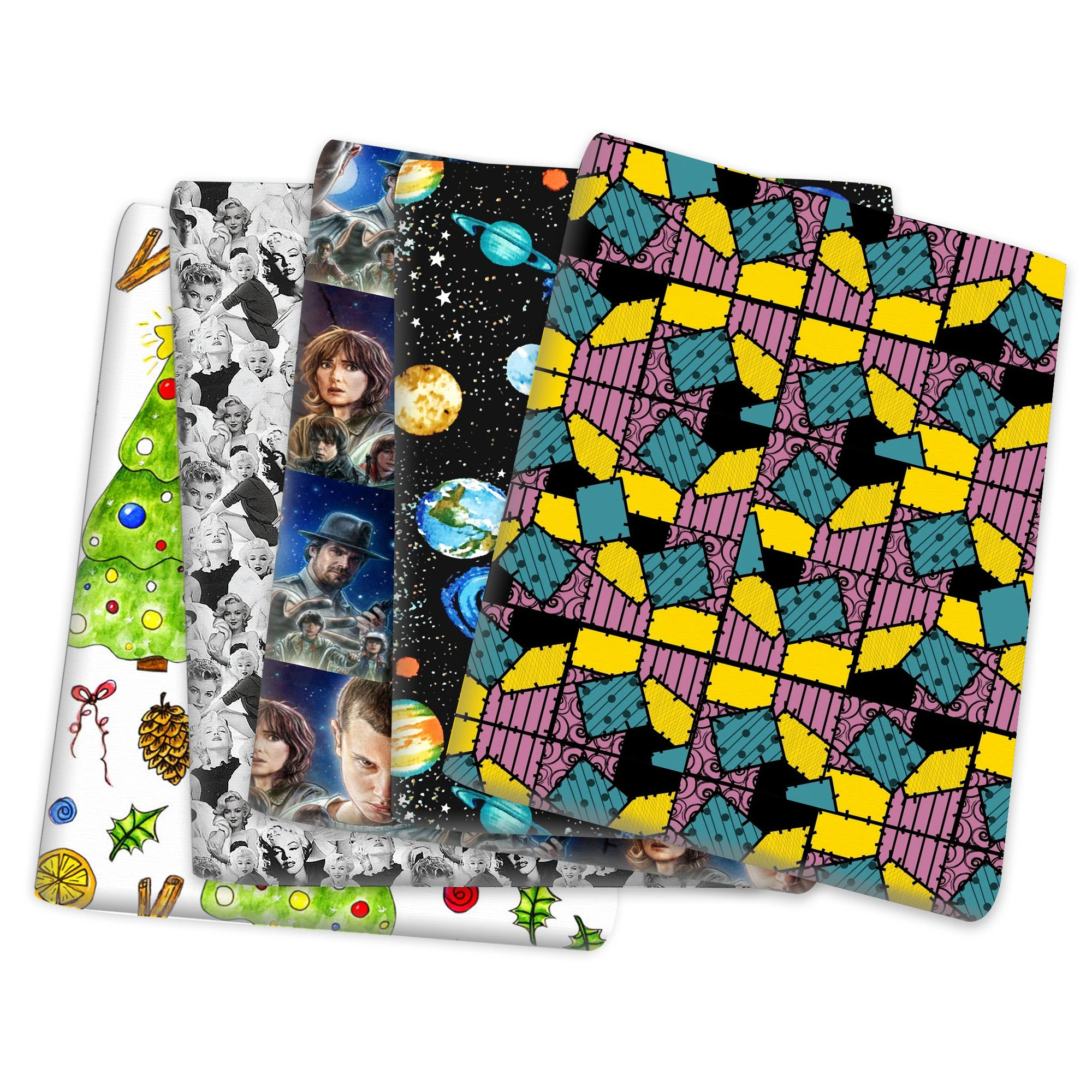 50*145 см Хэллоуин Печатный полиэстер хлопок/чистая хлопчатобумажная ткань для