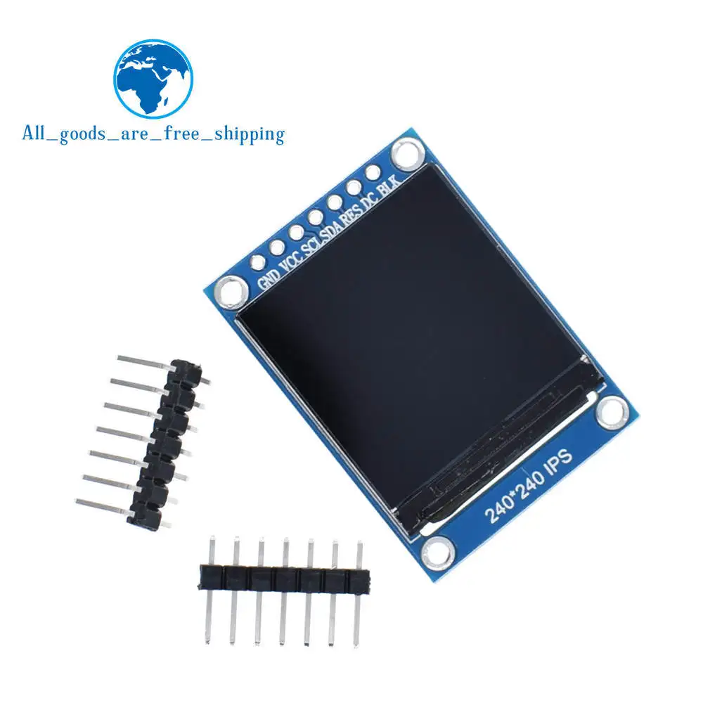 TZT TFT дисплей 0,96/1,3 дюймов ips 7P SPI HD 65K полноцветный ЖК-модуль ST7735 Привод IC 80*160(не OLED) для Arduino