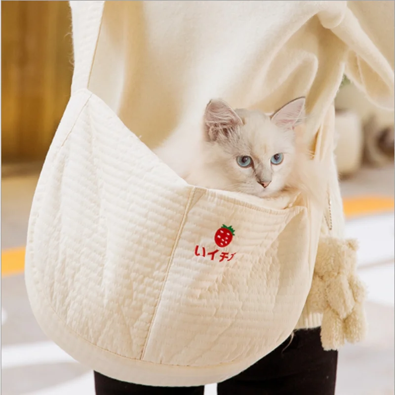 

CWBB002-1 Portable Bag Cat Bag Dog Backpack One Shoulder Canvas Dog Bag Pet Supplies One Shoulder Crossbody Bag