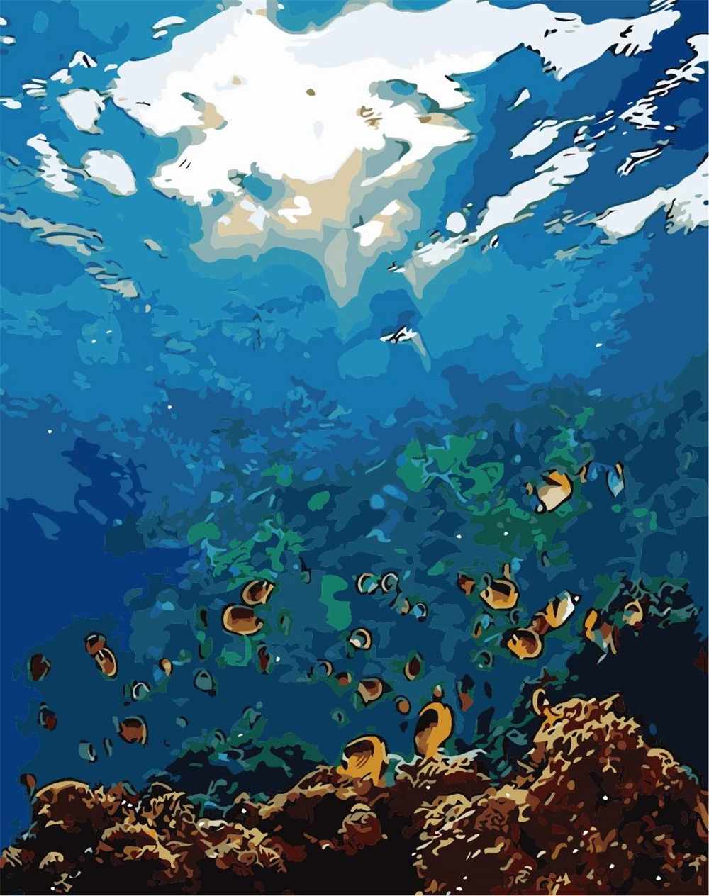 

Радуга любовь Diy Рисование по номерам холст наборы для дома Безрамная акриловая краска Раскраска по номерам животные ручная краска