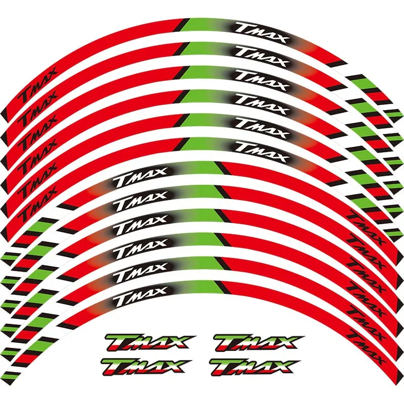 12 X Толстые края внешний обод наклейка полоса колесные наклейки подходит для YAMAHA