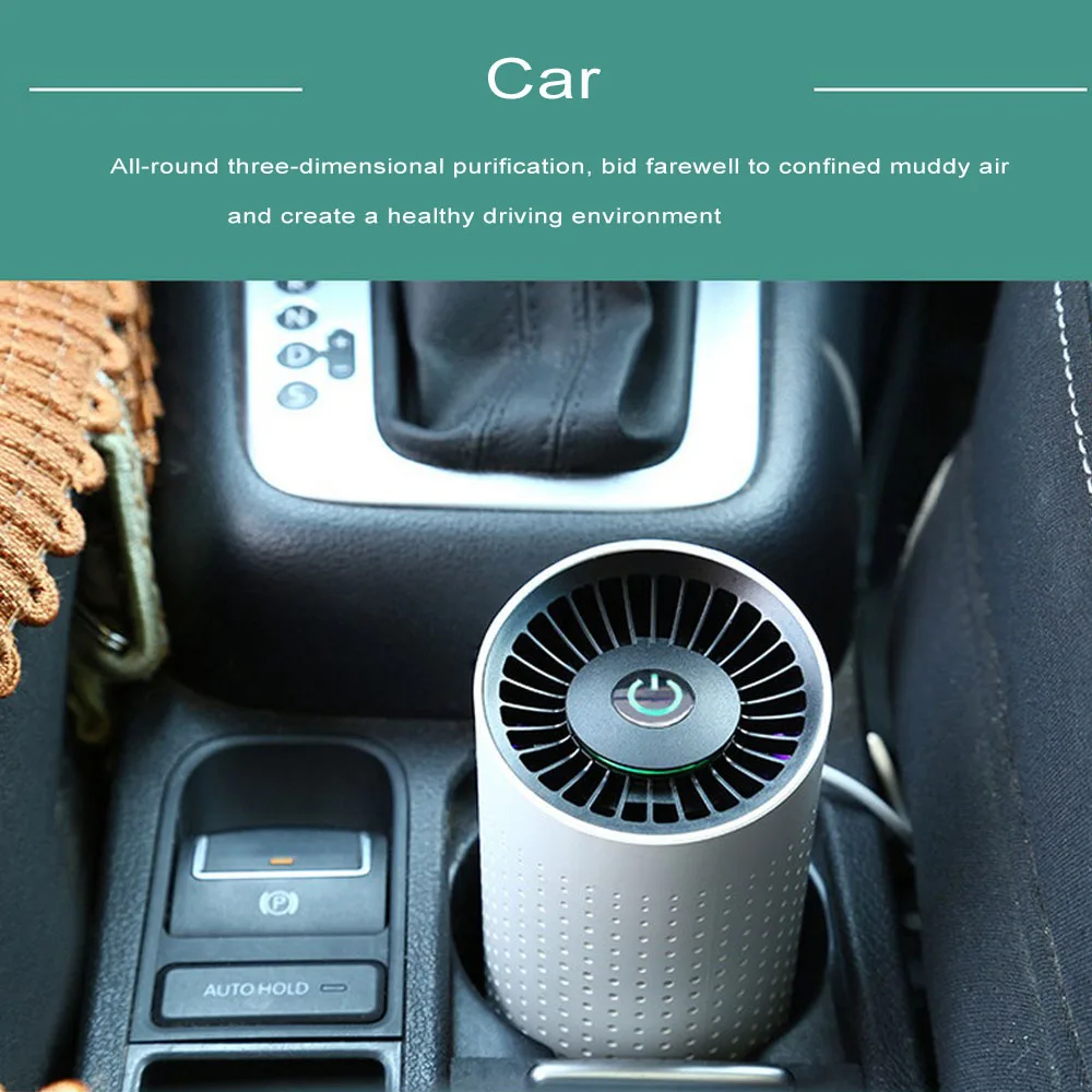 

Car Air Purifier Cleaner Negative Ion USB Mini Home Vehicle Air Cleaner Remove Formaldehyde Air Purifier Car Accessories