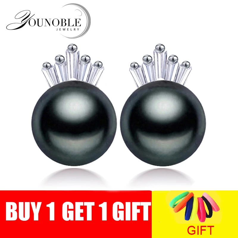 Женские серьги из натурального жемчуга Freshwat белые свадебные серебра 925 пробы