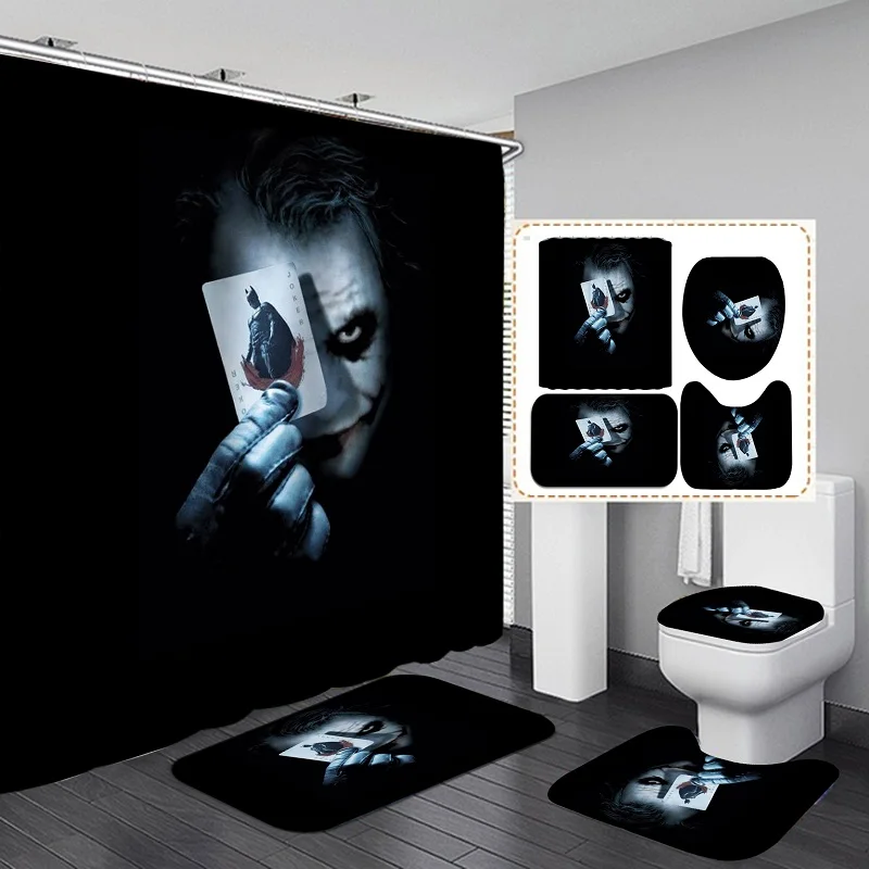 Занавески для душа в ванную спальню окно настенный клоун-убийца Джокера шутливые